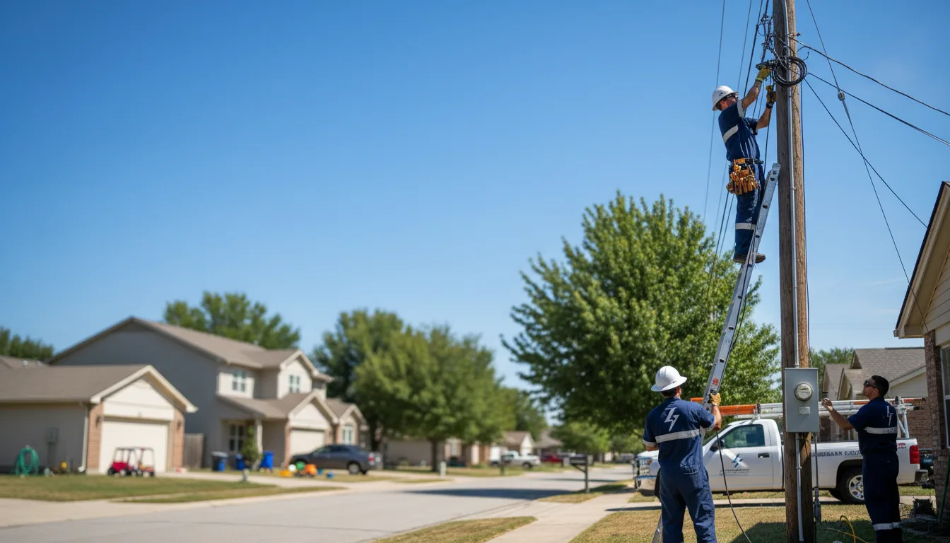 Residential electrician providing installation services in Walton, NE